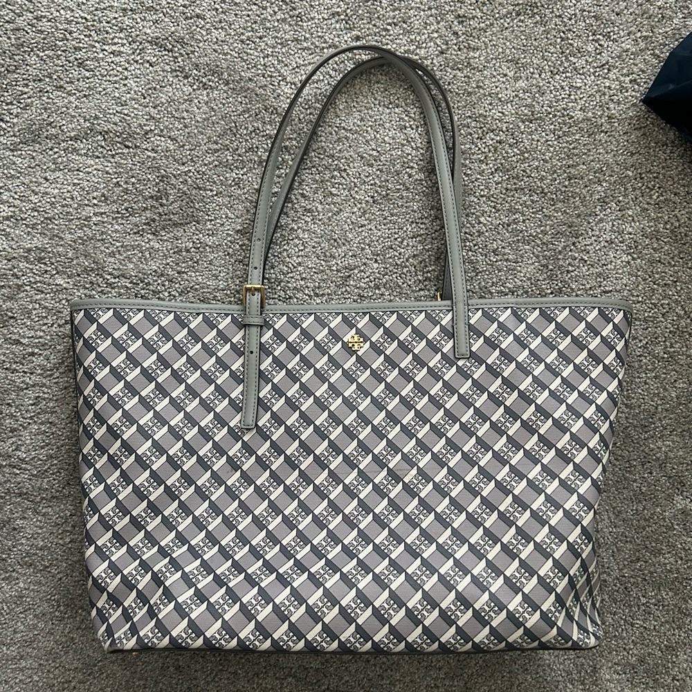 Tory Burch Gray Tote Bag